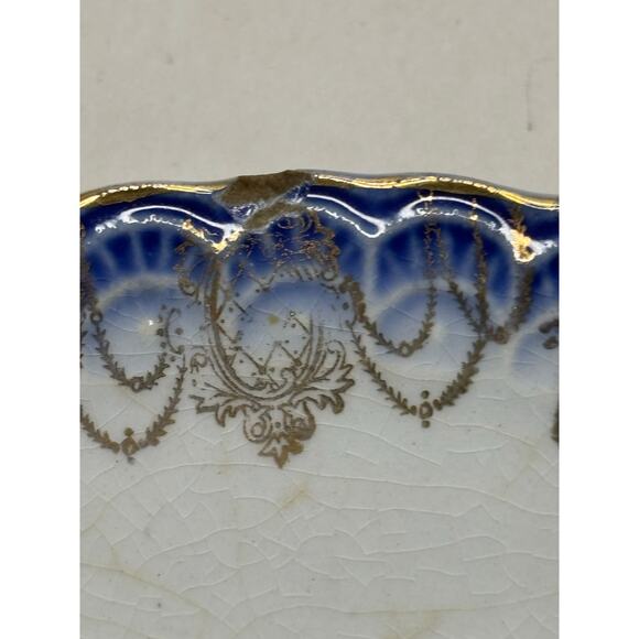 Antique Sterling China Blooming Roses 6" Bread Plate HAND PAINTED Roses - Picture 5 of 7